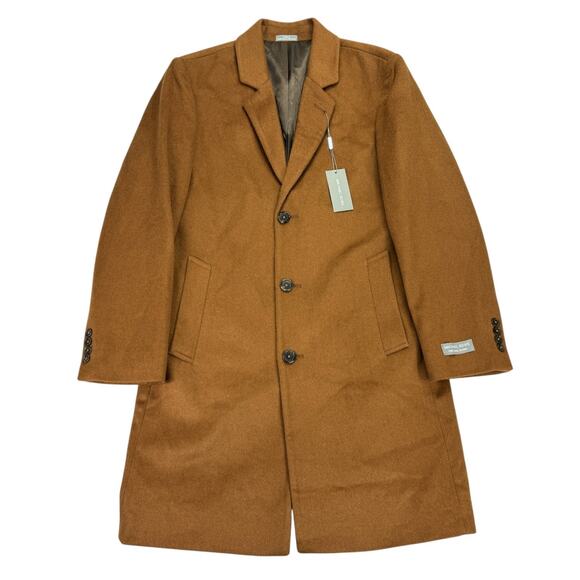 Michael Kors Other - Michael Kors Mens Madison Wool Cashmere Modern Fit Overcoat Brown 38R